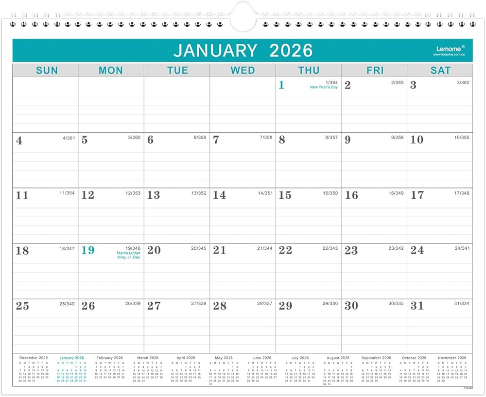 Calendar 2026, 12 Months From January 2026 To Indonesia | Ubuy throughout 2026 Monthly Calendar With Julian Dates