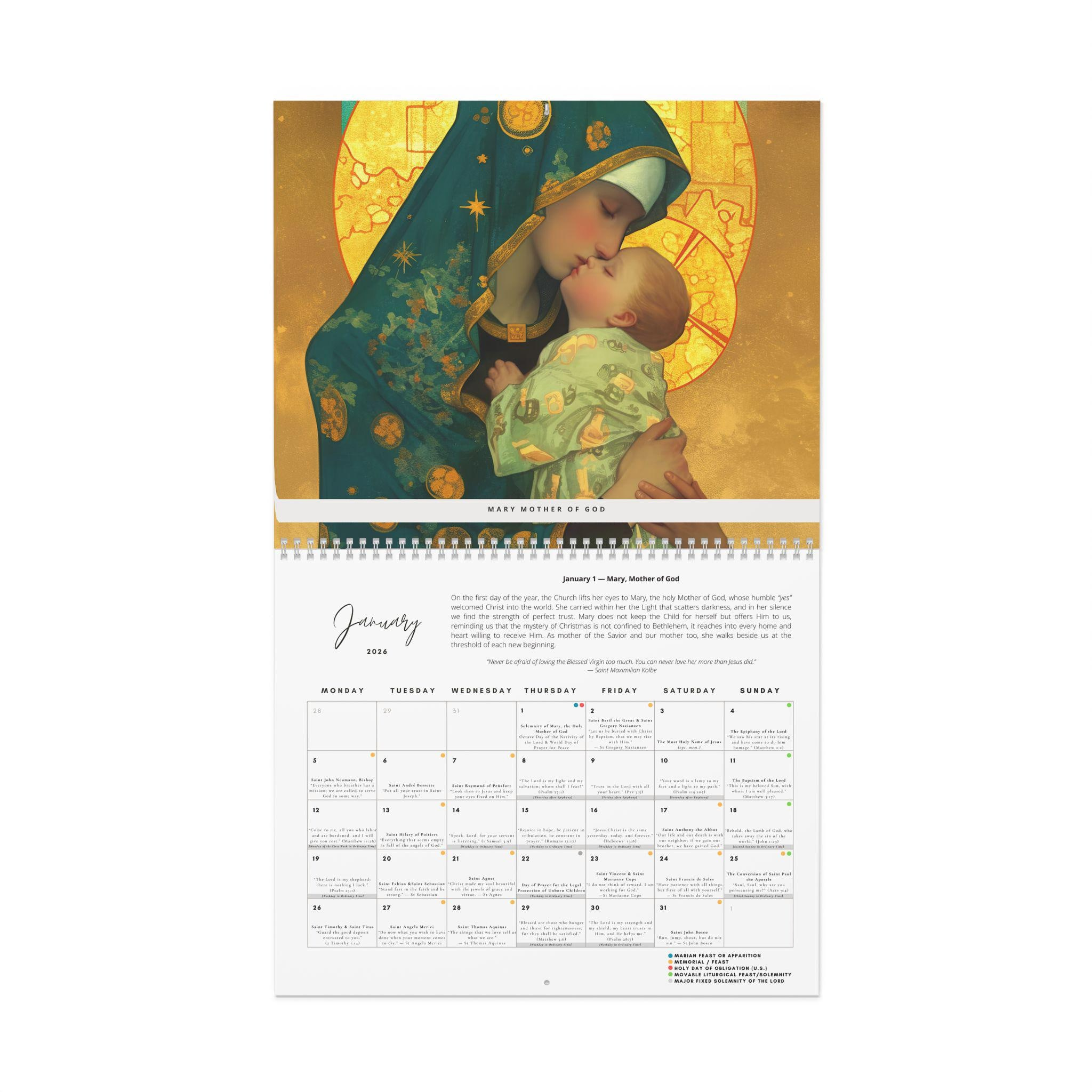 Catholic Liturgical Calendar 2026 - Saints, Solemnities &amp;amp; Marian regarding Catholic Calendar 2026 Philippines