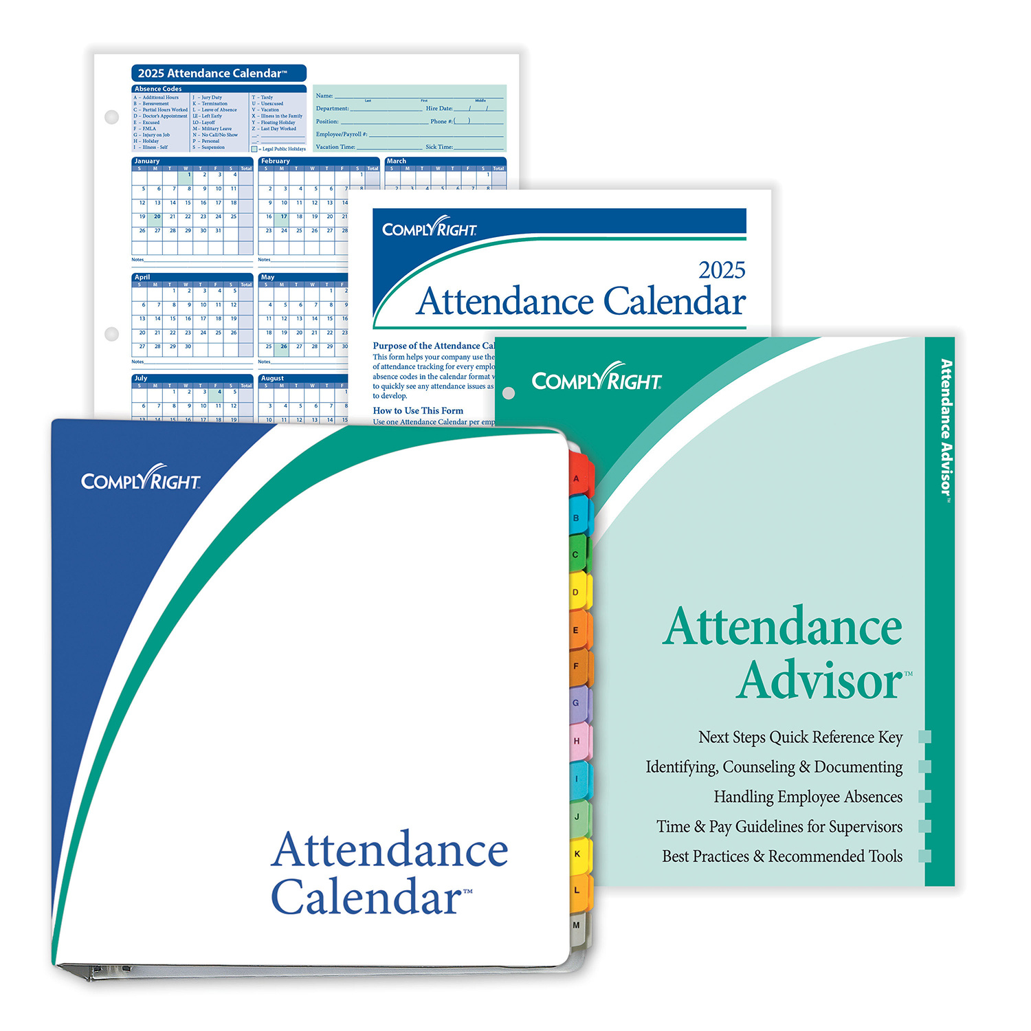 Complyrightdealer | 2026 Attendance Calendar Kit, Pack Of 200 regarding Attendance Calendar 2026