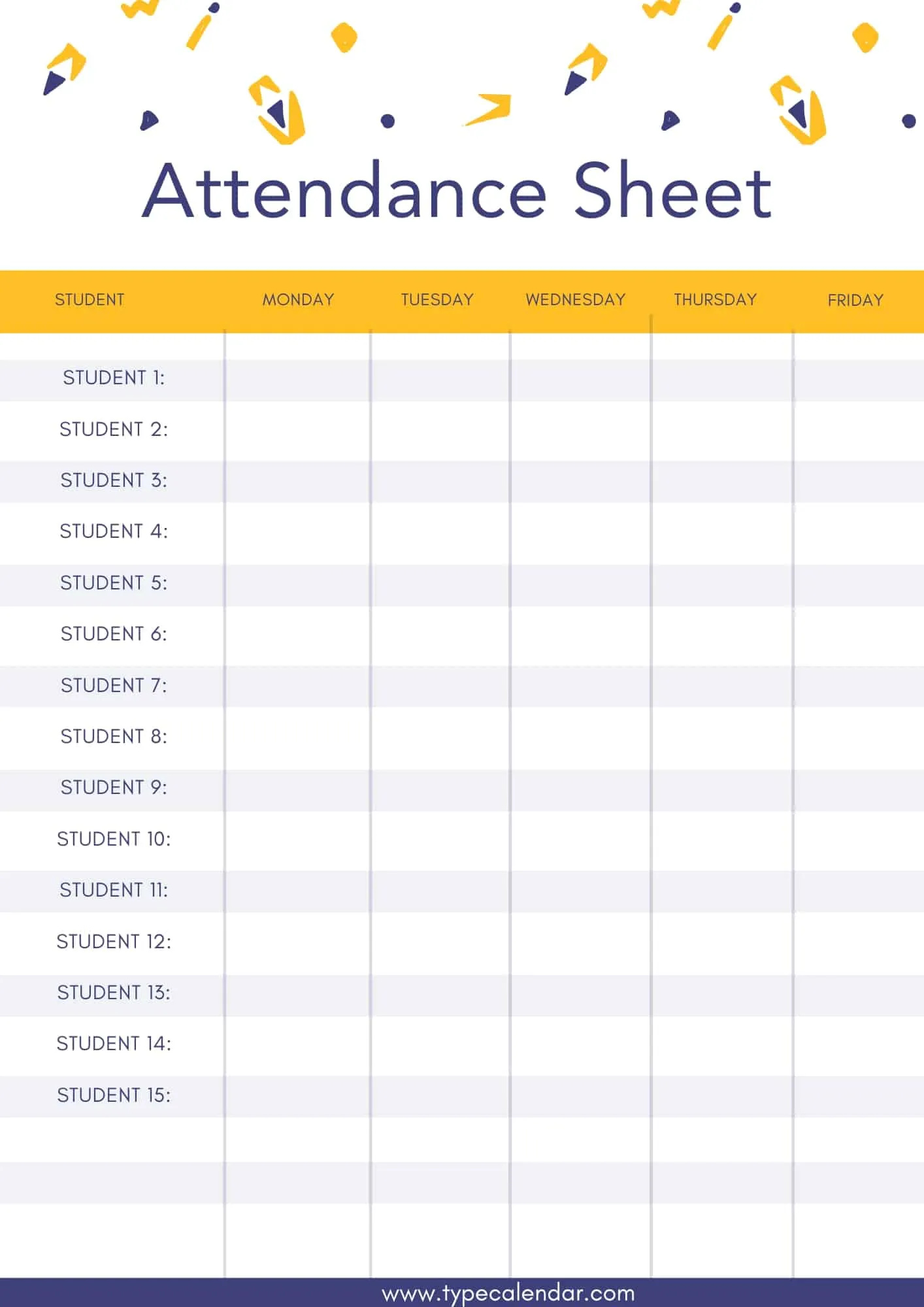 Free Printable Attendance Sheet Templates [Word, Excel, Pdf] with regard to Attendance Sheet August 2026