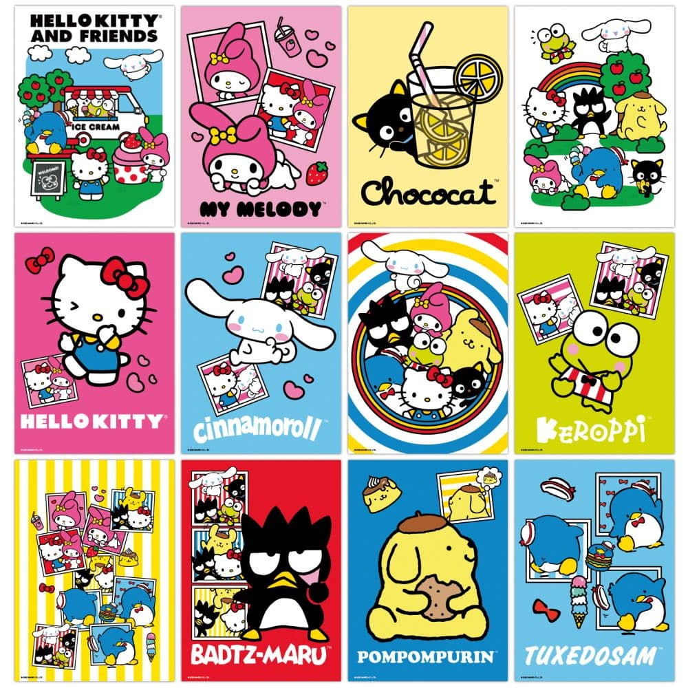 Hello Kitty And Friends 2026 Slim Wall Calendar - Calendars inside Hello Kitty May Calendar 2026