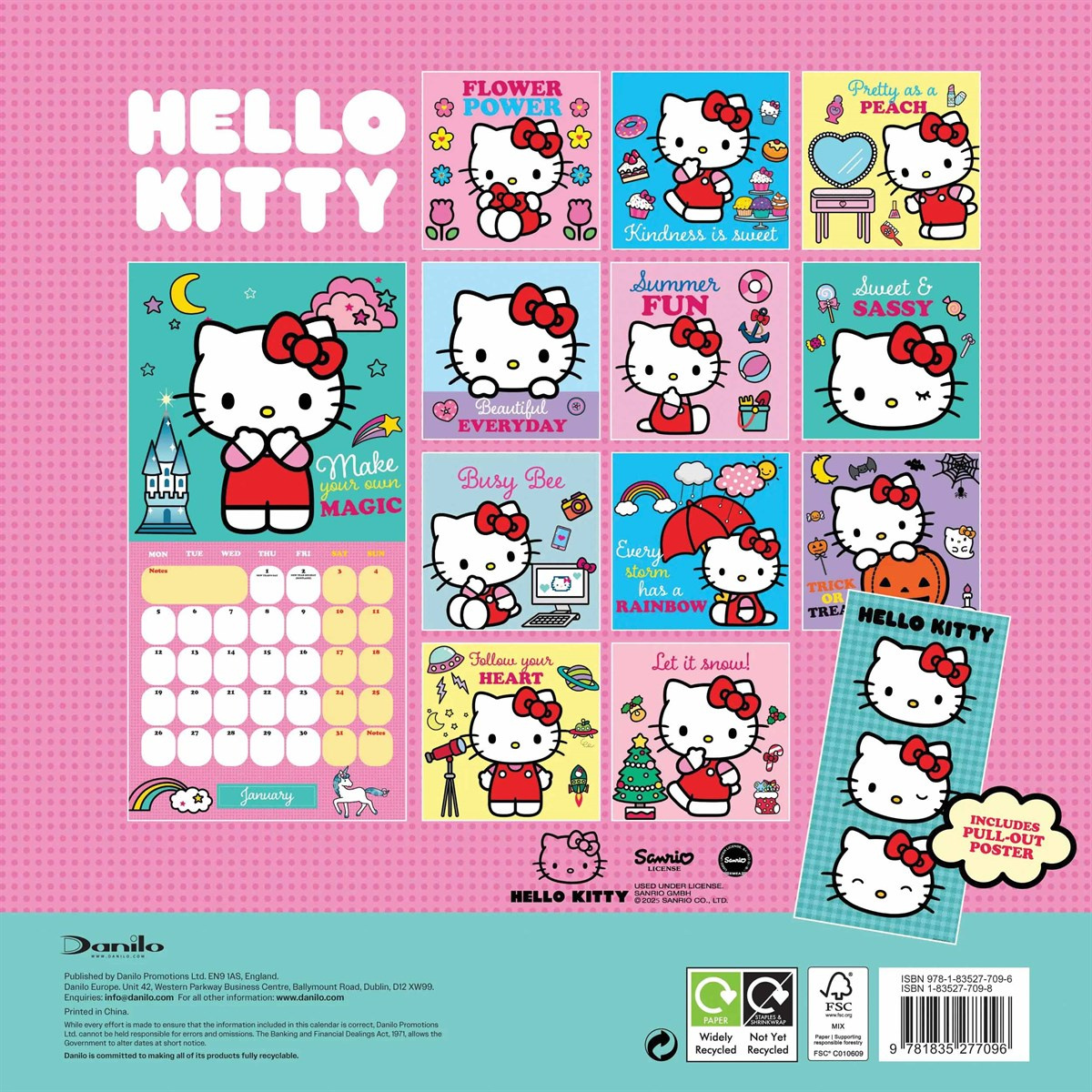 Hello Kitty Calendar 2026 with Hello Kitty Calendar 2026