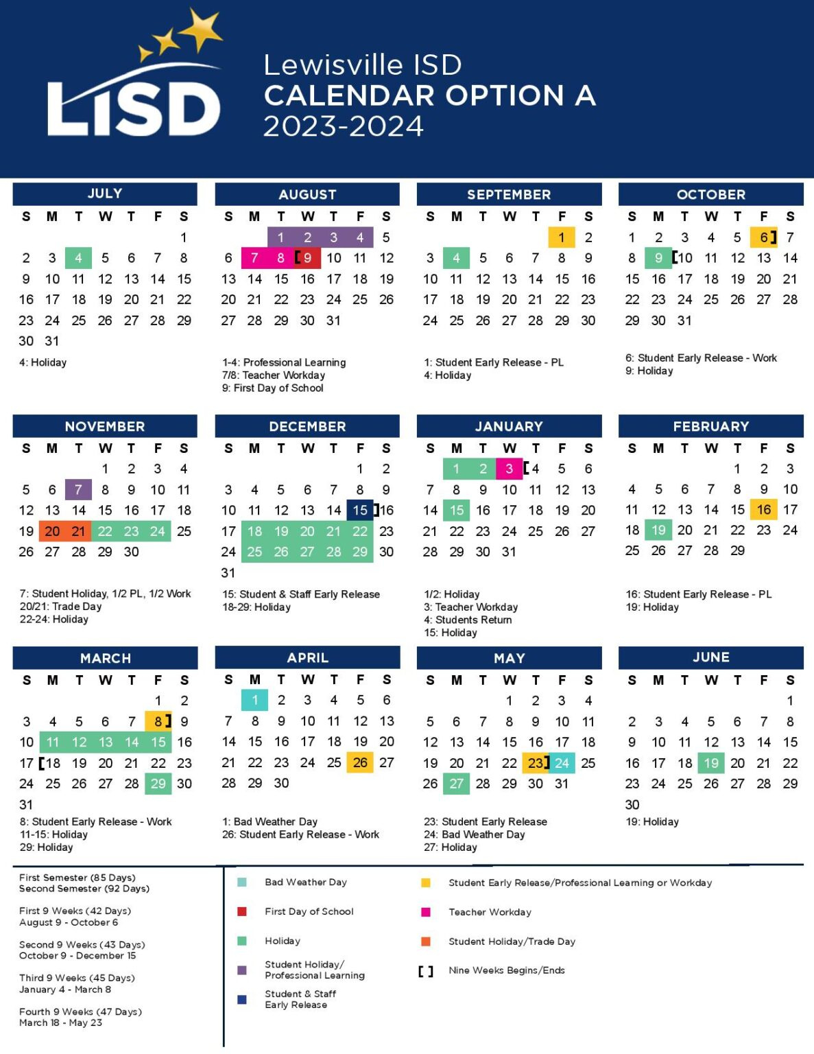 Hisd 2025-26 Calendar - Printable in Hisd 2025 to 2026 Calendar Printable