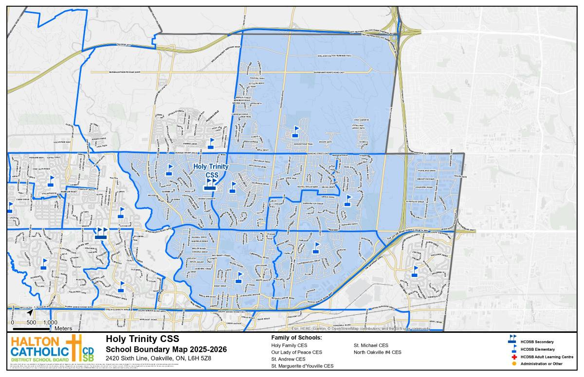 Holy Trinity Catholic Secondary School in Halton Catholic School Board Calendar 2026