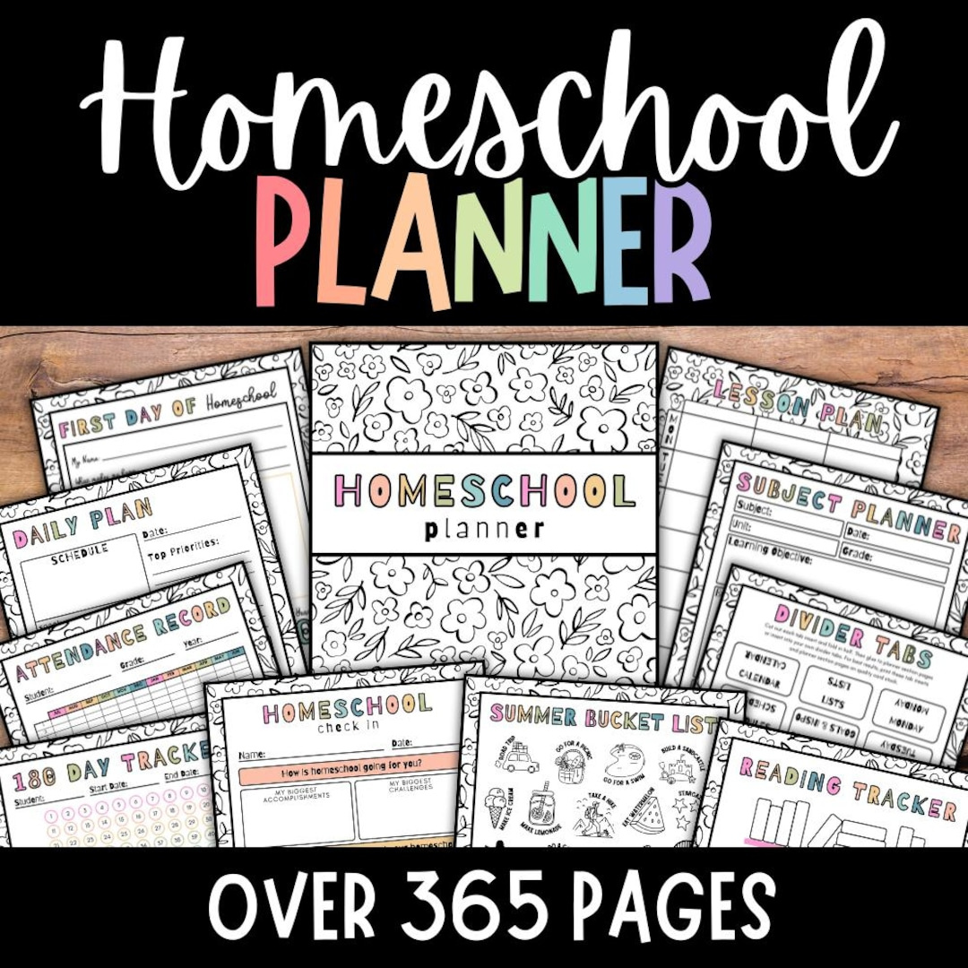 Homeschool Planner, Homeschool Planer, 2025, 2026, 2027 pertaining to Homeschool Attendance Calendar 2026 - 2027