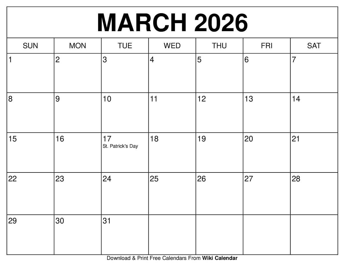 March 2026 Calendar - Printable Templates &amp;amp; More intended for National Day Calendar March 2026