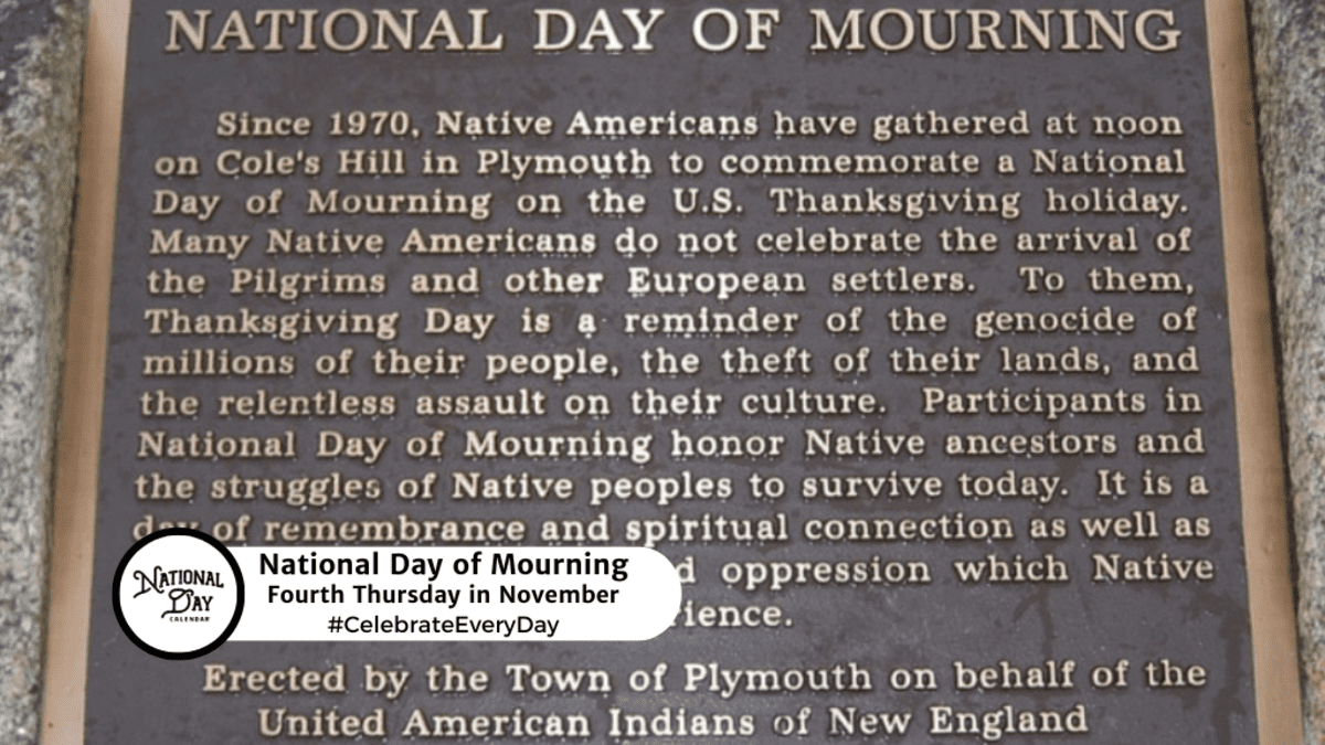 National Day Of Mourning - Fourth Thursday In November - National for National Day Of Mourning January 9 2026