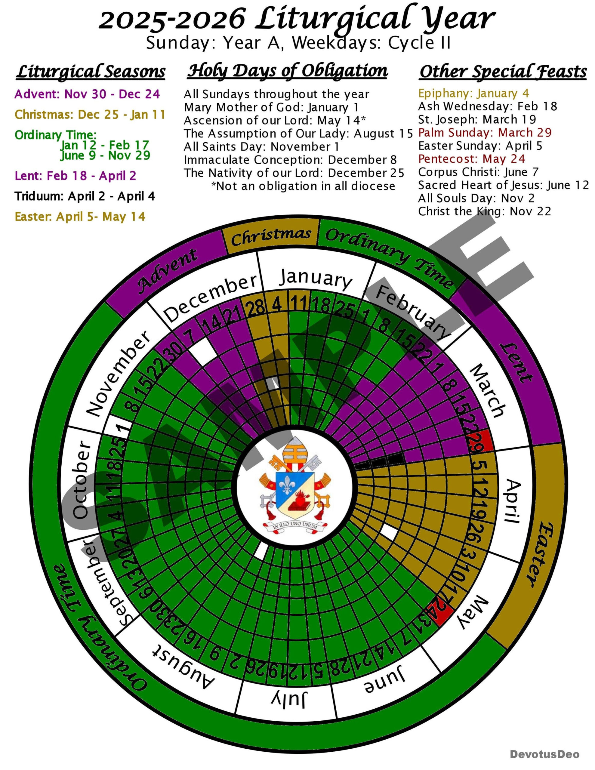 Printable 2026 Liturgical Calendar, Downloadable Catholic with regard to Liturgical Calendar 2026 Ireland
