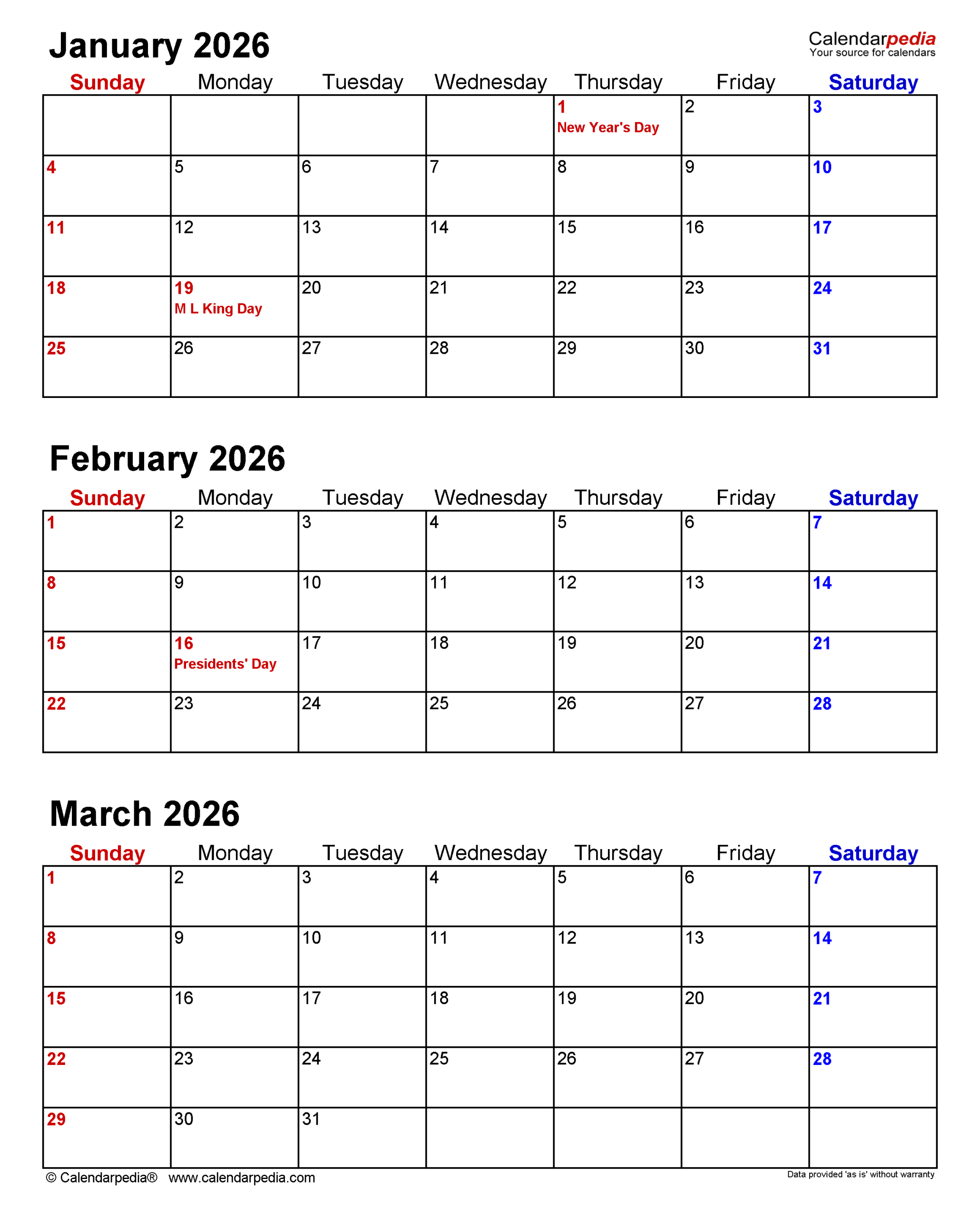 Quarterly Calendars 2026 - Free Printable Pdf Templates regarding Free Printable Quarterly Calendar 2026