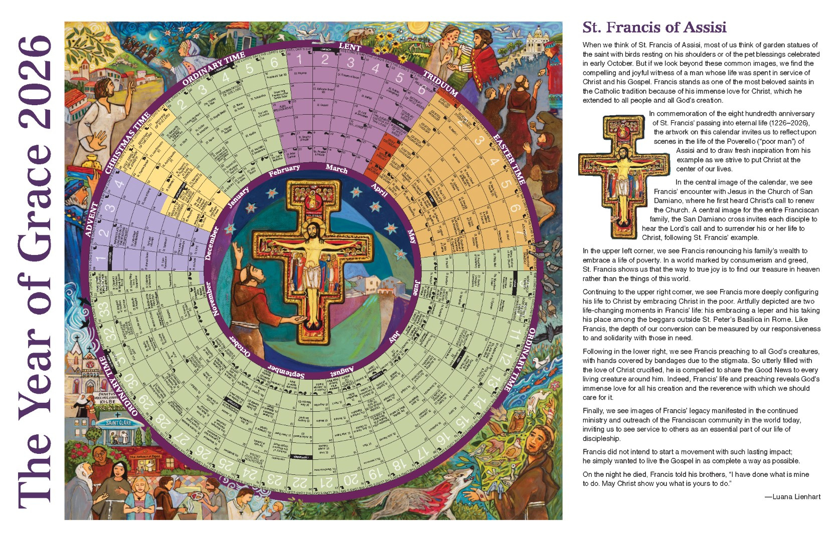 Small Laminated Liturgical Calendar For 2026: Catholic Guide with regard to Liturgical Calendar 2026