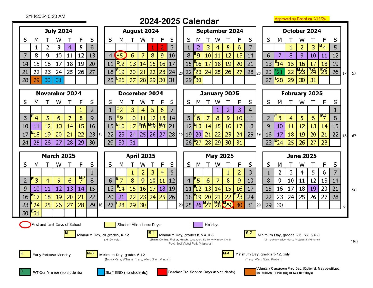 Tusd Calendar - Printable in Tusd 2025 to 2026 Calendar Printable