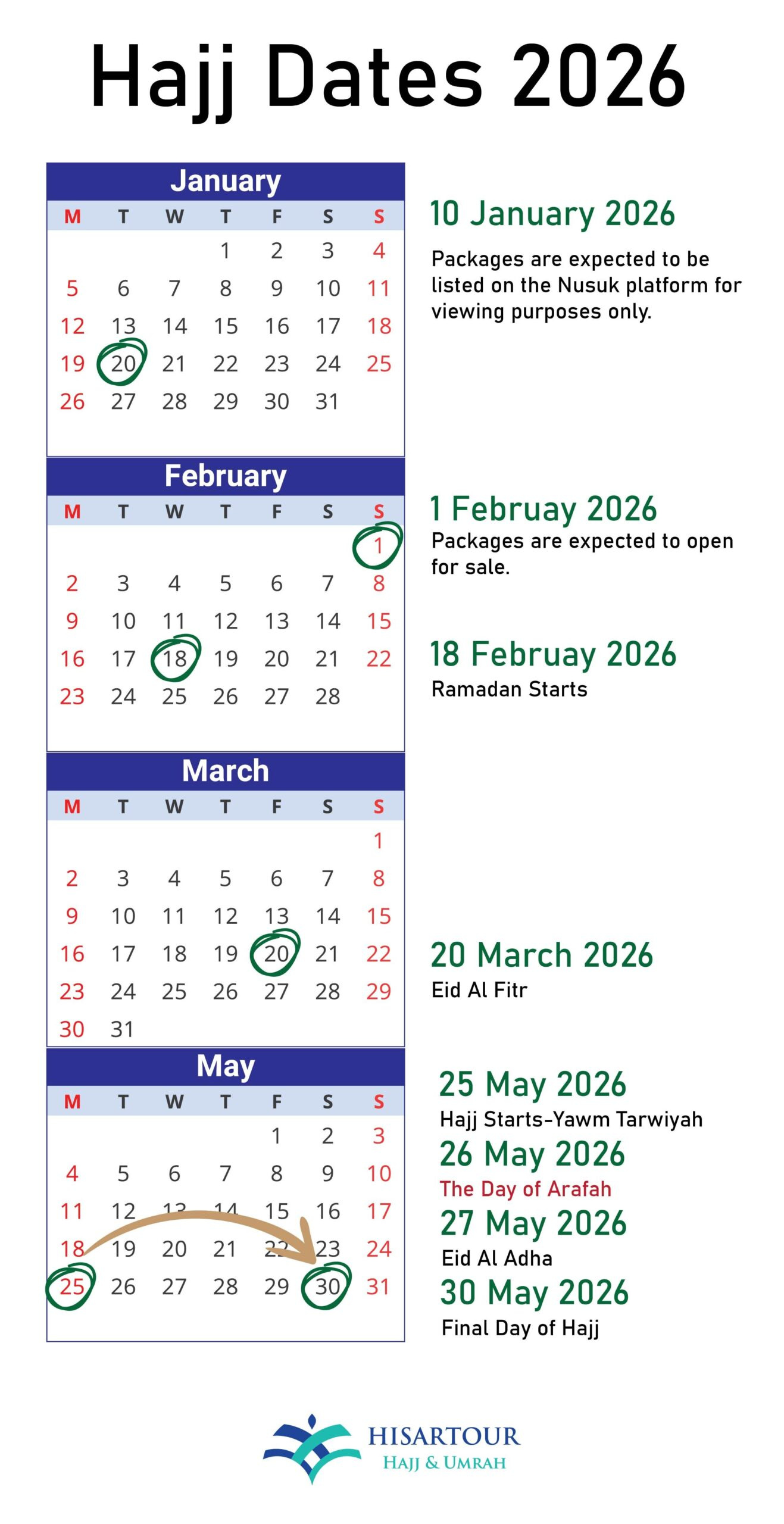 When Is Hajj 2026? Arafah Day, Eid Al-Adha 2026 Dates for Islamic Calendar 2026 Mauritius