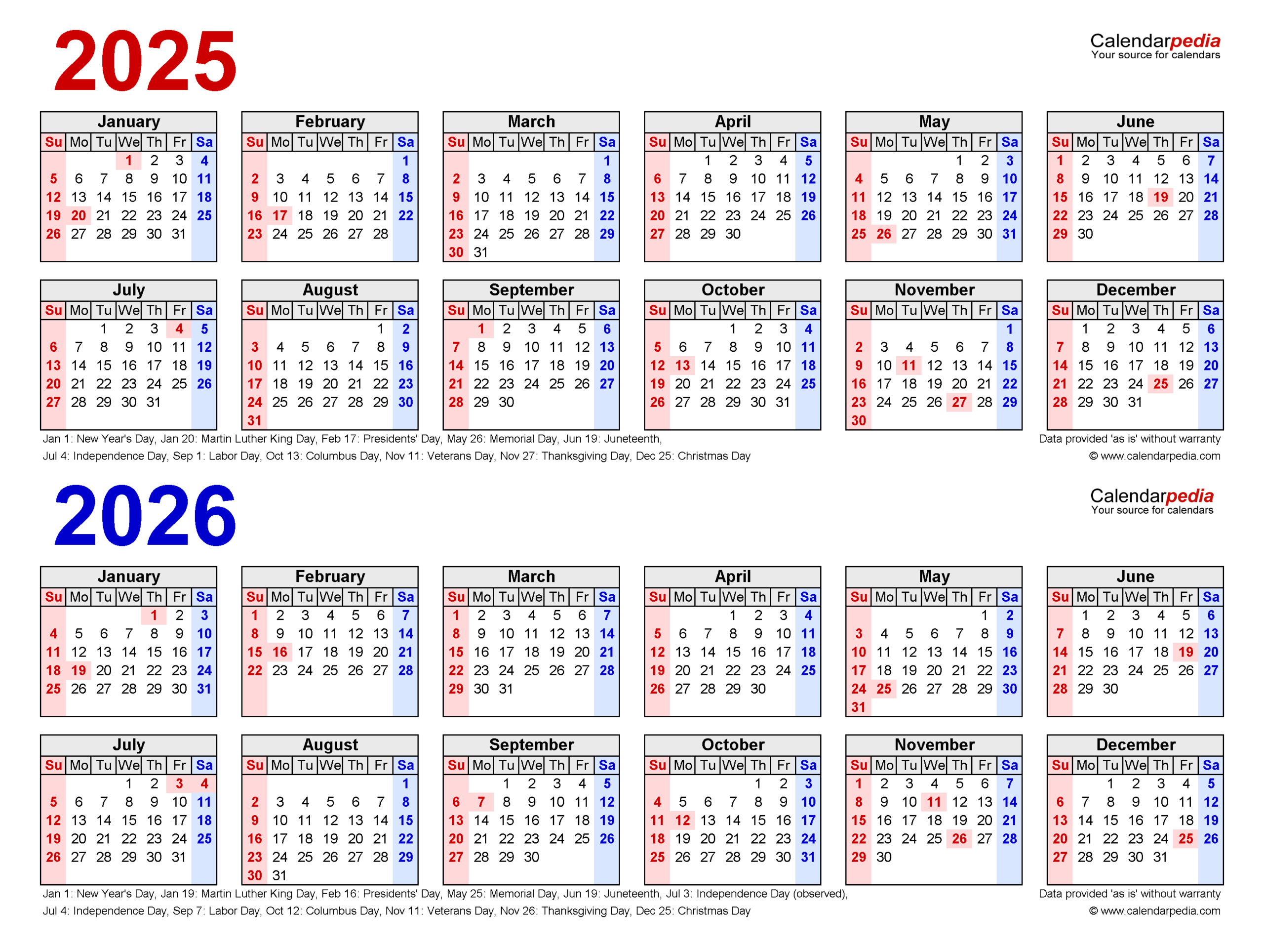 2025-2026 Two Year Calendar - Free Printable Pdf Templates in March 2025 to February 2026 Calendar