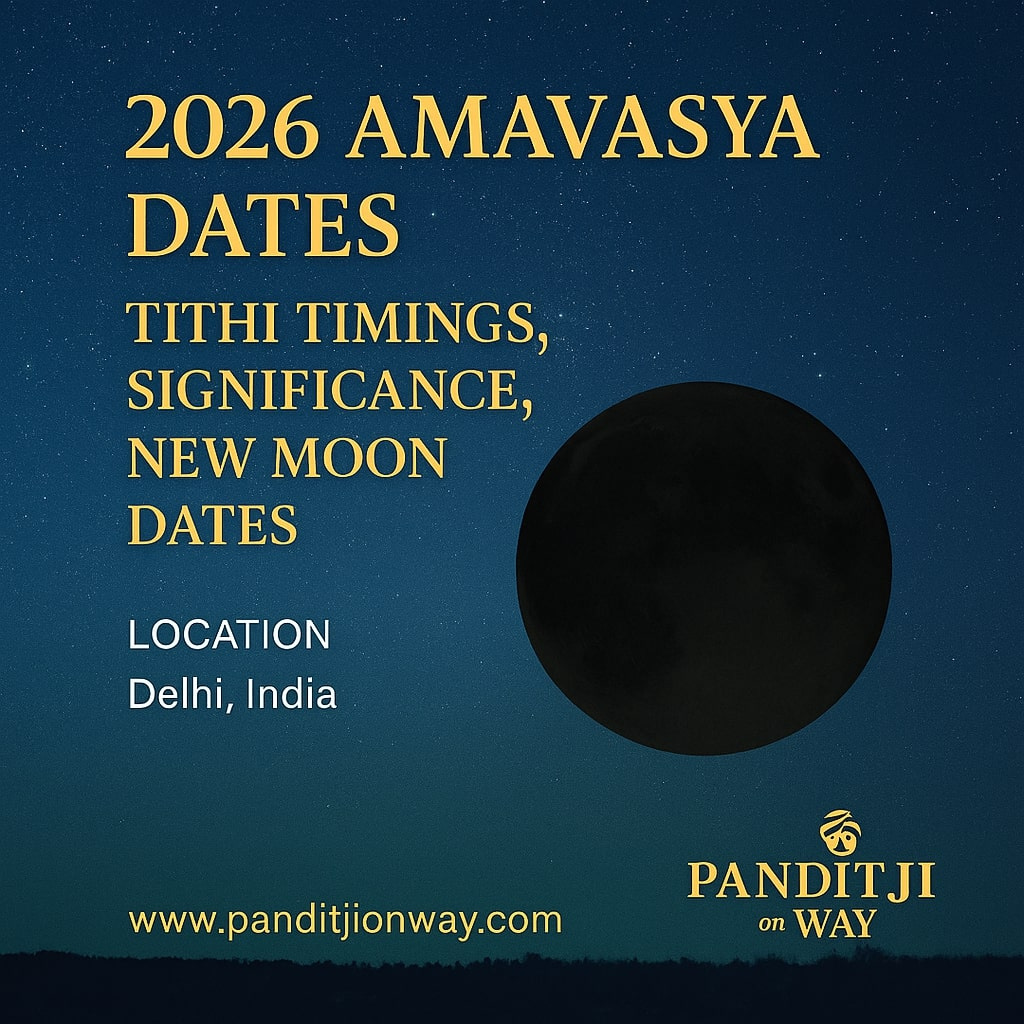2026 Amavasya Dates, Tithi Timings, Significance, New Moon Dates with February 2026 Calendar Amavasya Date