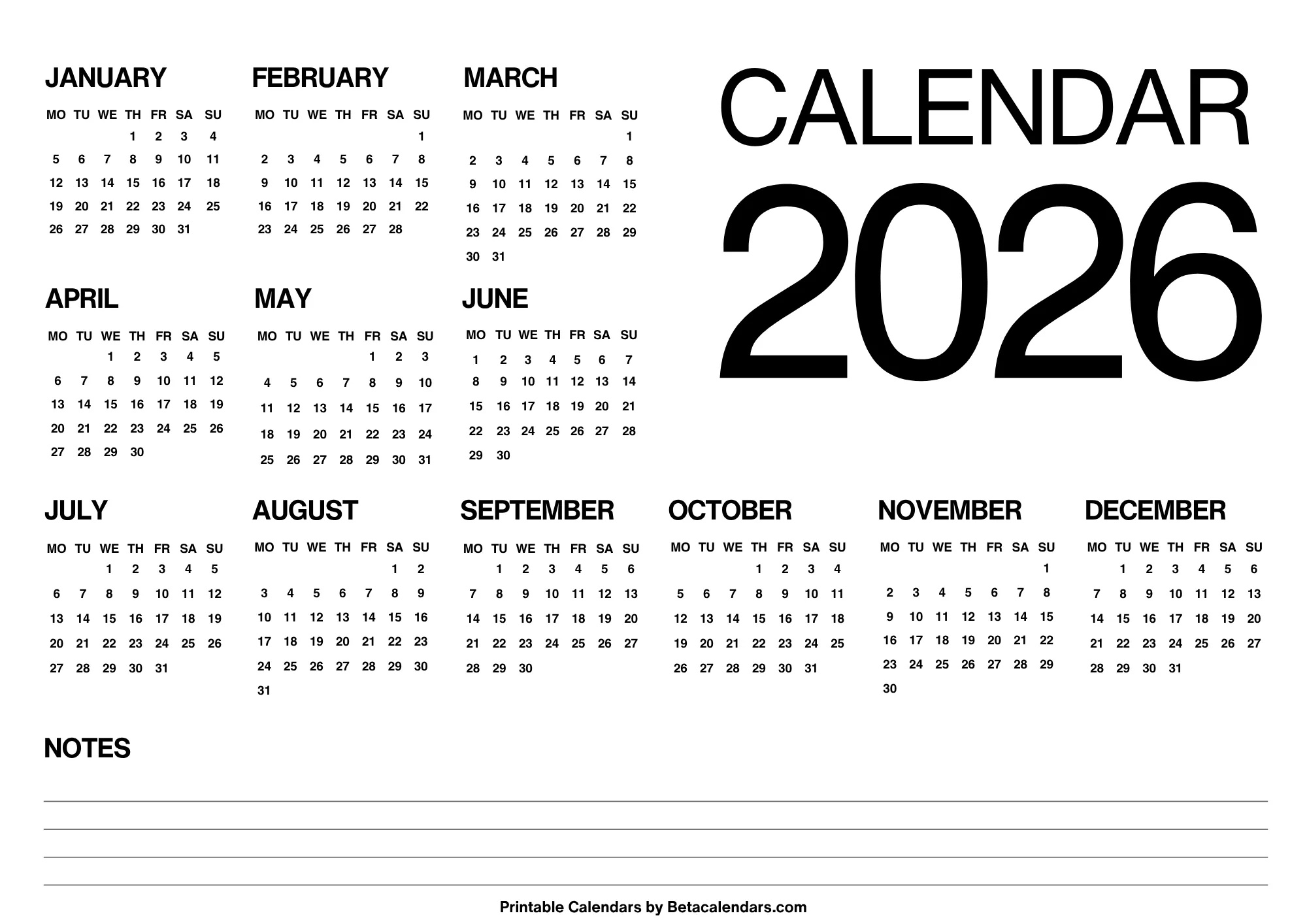 2026 Calendar - Beta Calendars regarding February 2026 Calendar Dream Calendar