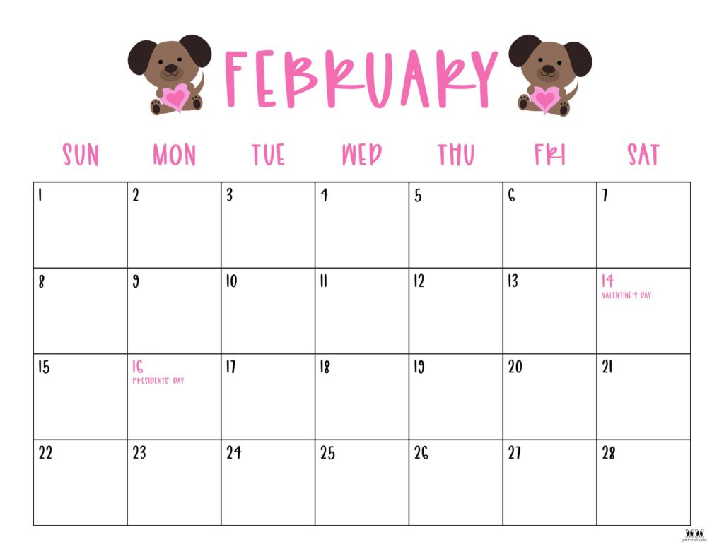 February 2026 Calendars - 150 Free Printables | Printabulls inside Free February Calendar 2026 Printable