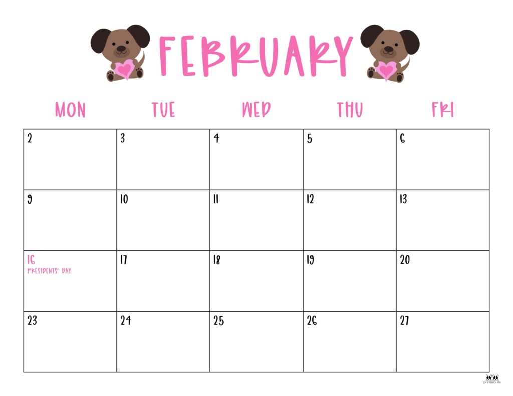 February 2026 Calendars - 150 Free Printables | Printabulls regarding February 2026 Calendar Free Printable Wiki