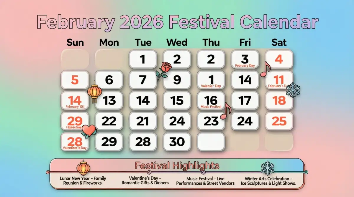 February 2026 Festival Calendar (With Holidays): Your Ultimate intended for February 2026 Calendar Holi