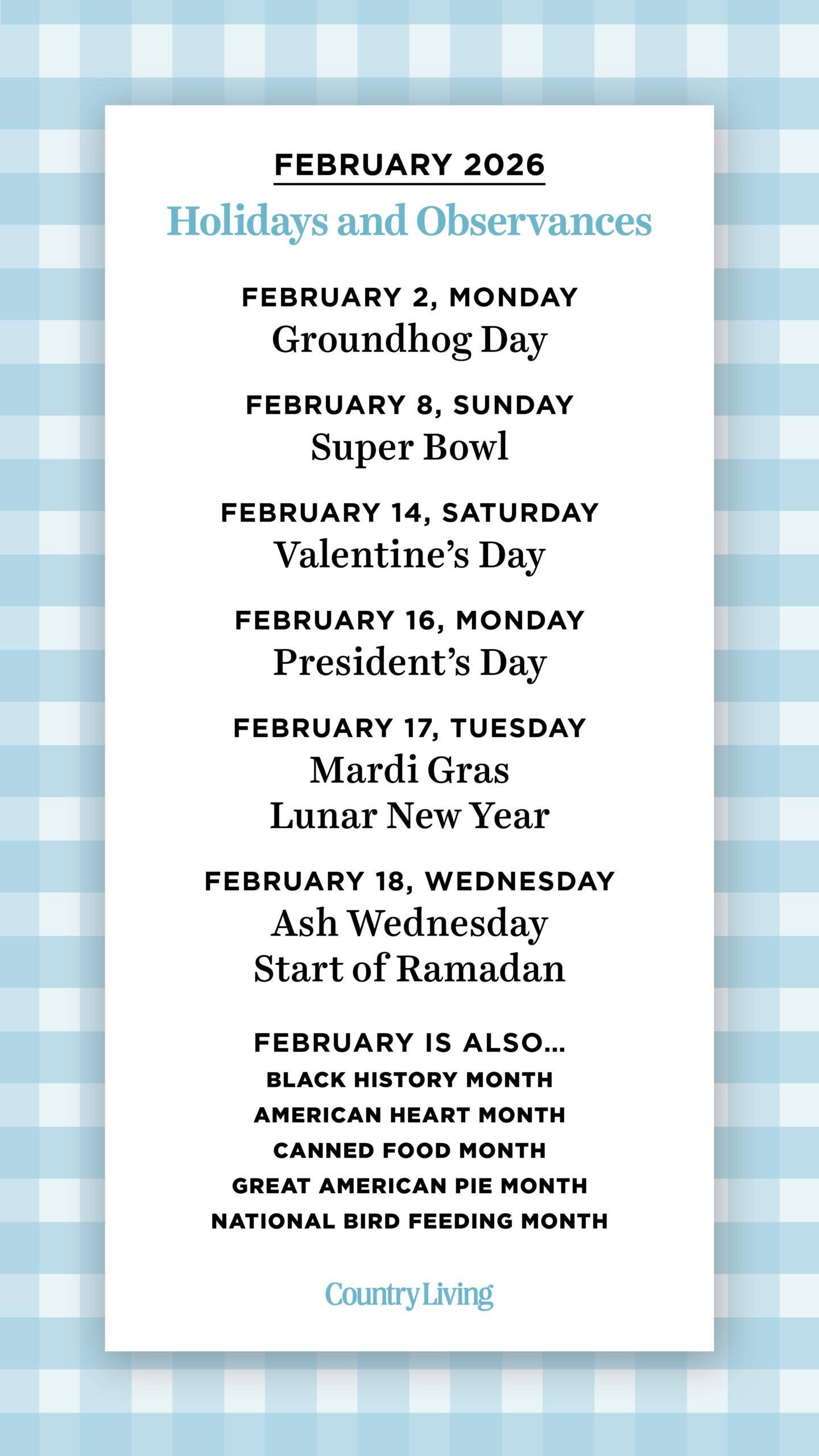 February Holidays And Observances 2026 | Full Calendar with regard to February 2026 Holidays And Observances