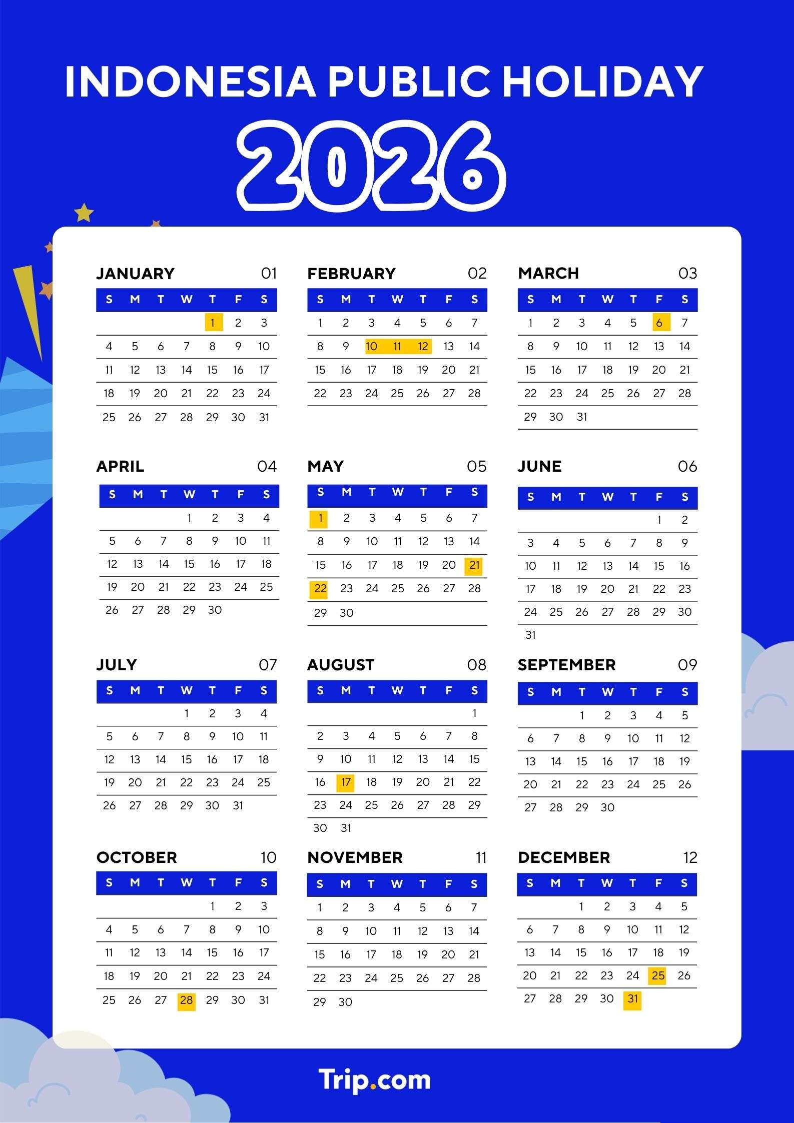 Indonesia Public Holiday 2026 Dates &amp;amp; Travel Tips | Trip intended for February 2026 Calendar Indonesia