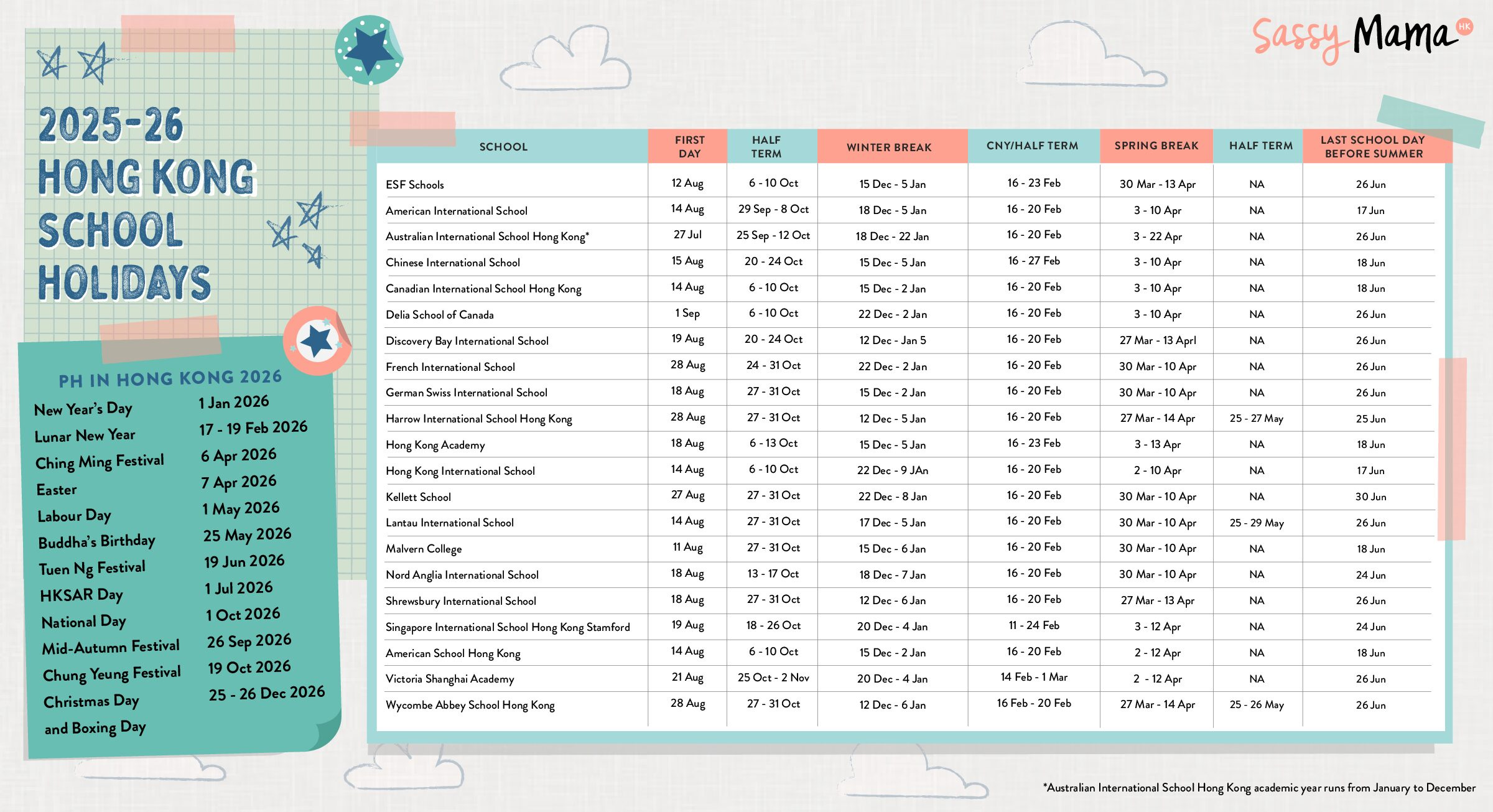 International School Calendar And Hk Public Holidays 2025-26 in February 2026 Calendar Hong Kong