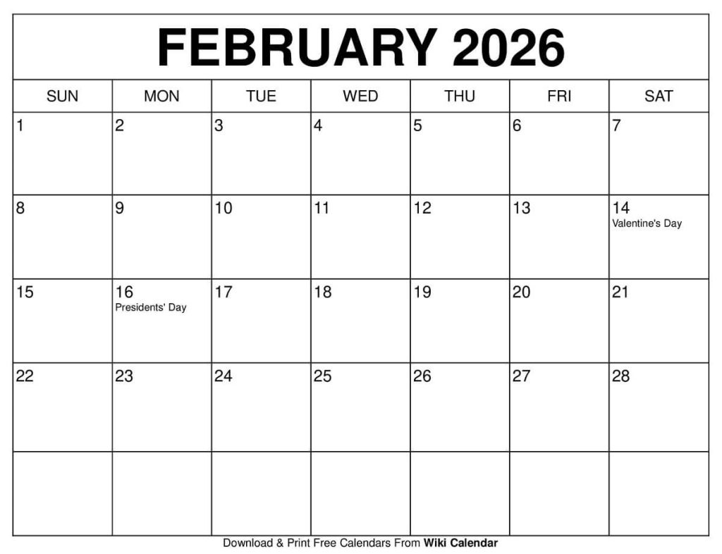 January 2026 Calendar - Printable Templates &amp;amp; More within February 2026 Calendar Explained