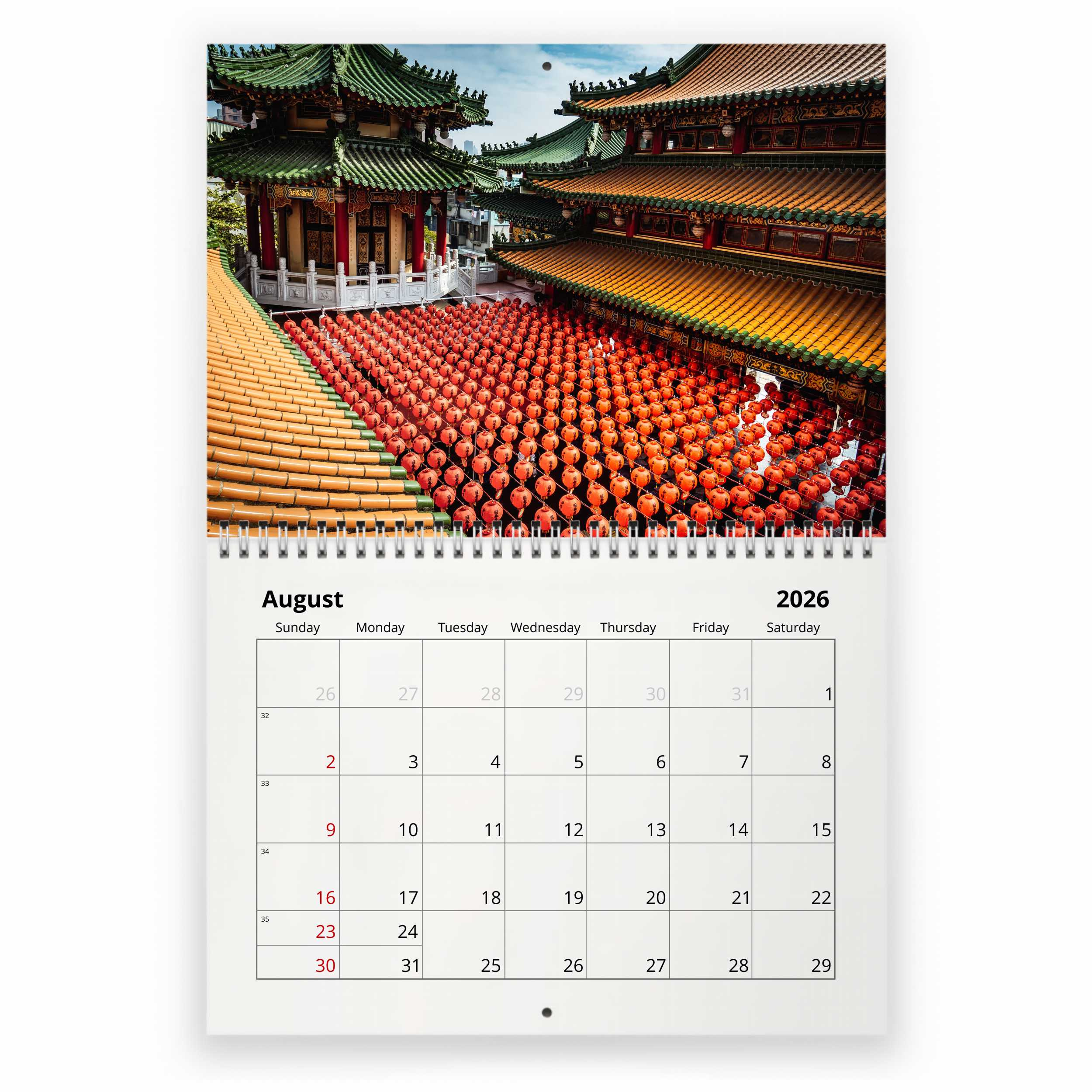 Taiwan 2026 Wall Calendar in February 2026 Calendar Taiwan