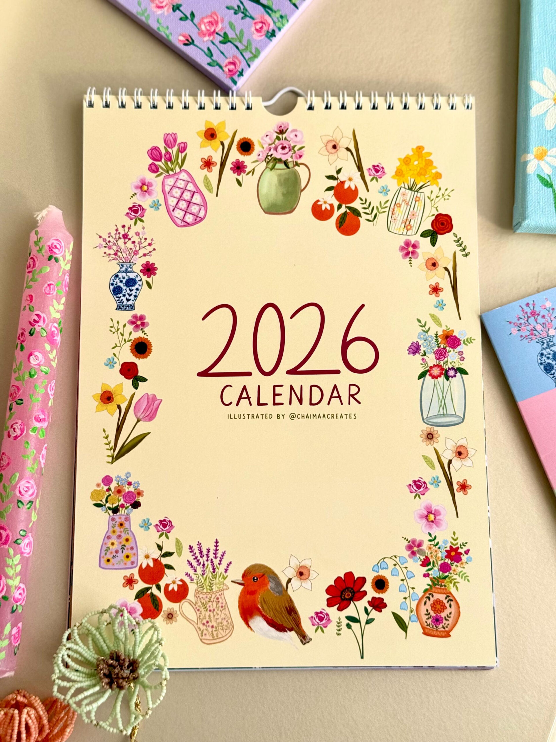 Whimsical Calendar - Etsy Uk for February 2026 Calendar Maniacs