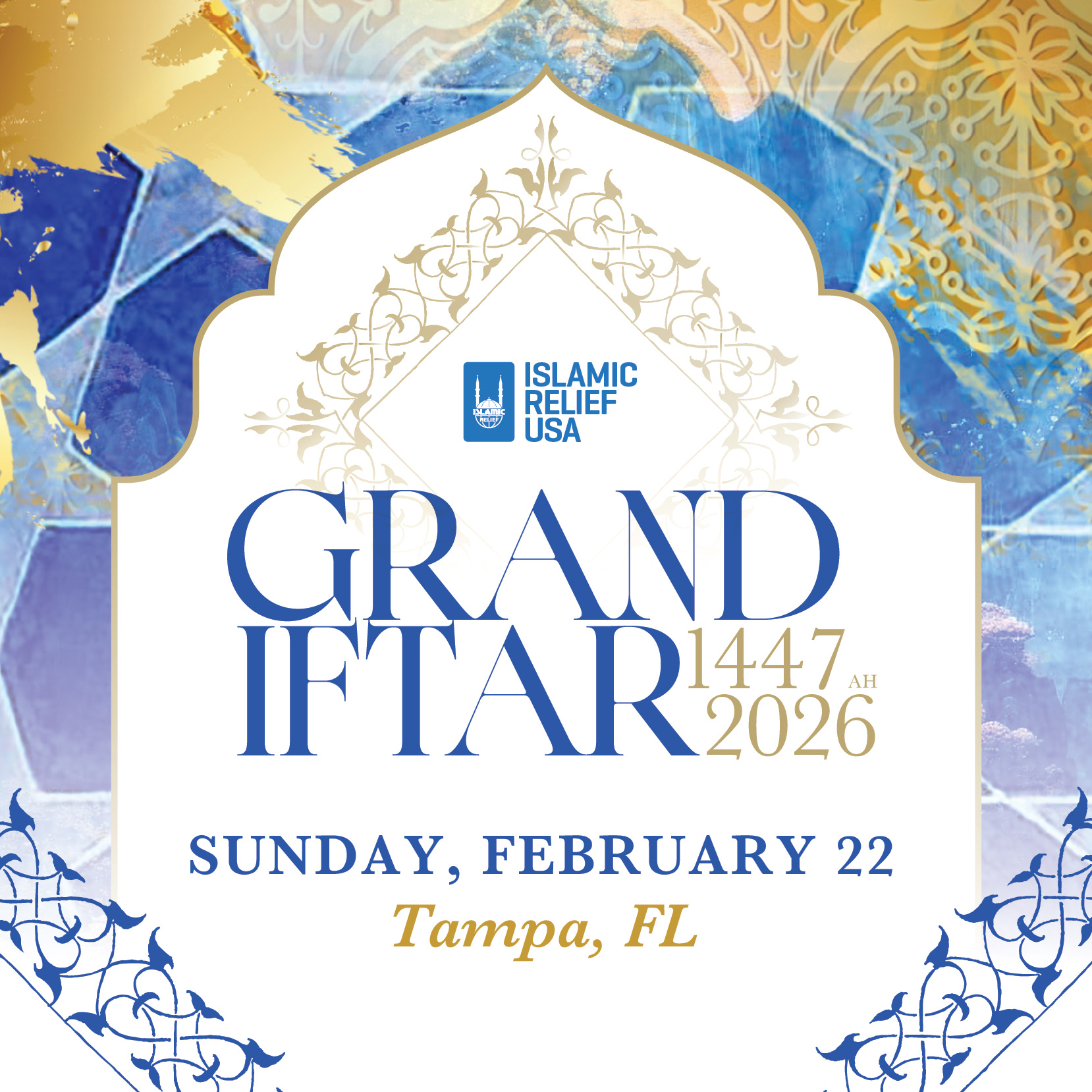 Grand Iftar - Islamic Relief Usa with Ramadan Calendar 2026 Tampa Fl