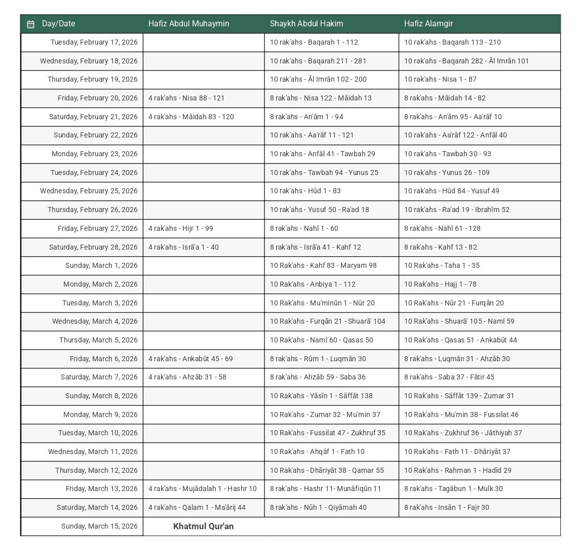 Ramadan-2026 - Namcc with Ramadan 2026 Calendar Austin Tx