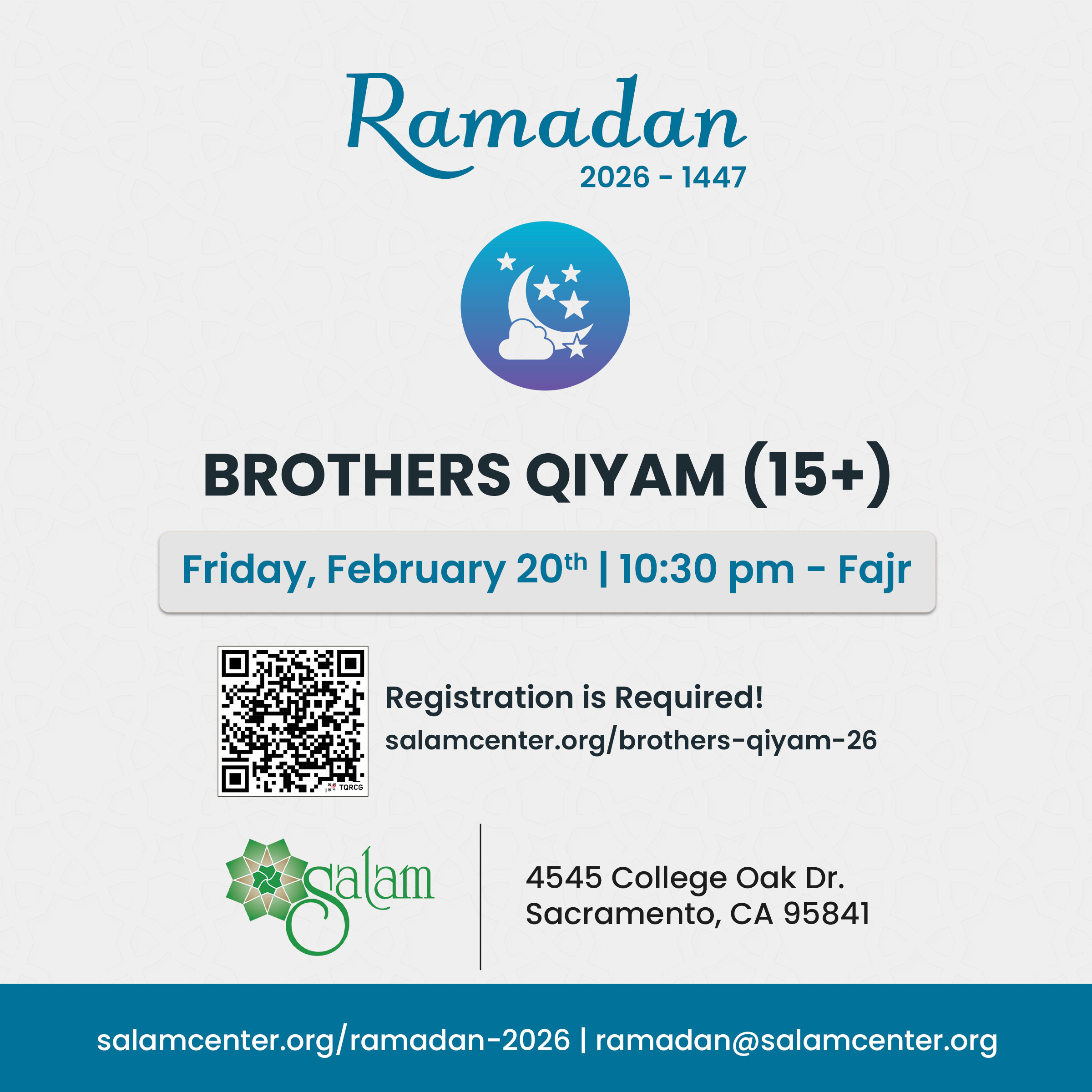 Ramadan And Eid | 2026 - 1447 - Salam Islamic Center pertaining to Ramadan Calendar 2026 Dublin Ca
